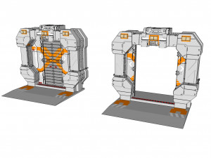 Sci fi door 10 3D मॉडल