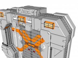 Sci fi door 10 3D मॉडल