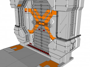 Sci fi door 10 3D मॉडल