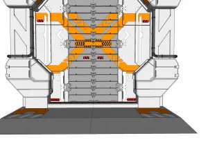 Sci fi door 10 3D Model
