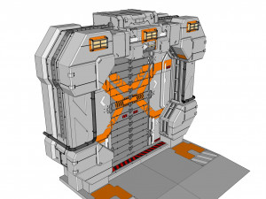 Sci fi door 10 3D मॉडल