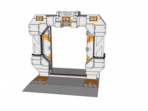 Sci fi door 10 3D मॉडल