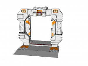 Sci fi door 10 3D Model