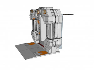 Sci fi door 10 3D Model