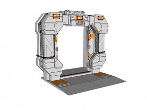 Sci fi door 10 3D Model