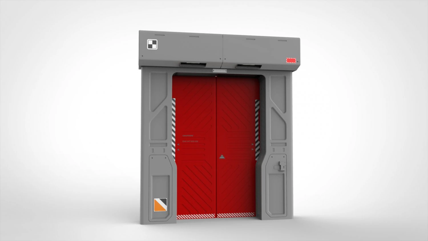 Sci fi door 11 3D Model .c4d .max .obj .3ds .fbx .stl .blend