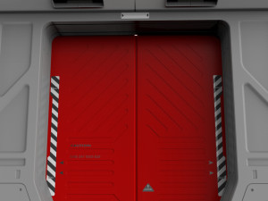 Sci fi door 11 3D Model