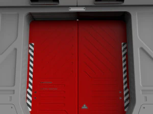 Sci fi door 11 3D Model