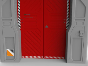 Sci fi door 11 3D Model