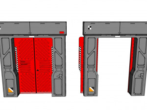 Sci fi door 11 3D Model