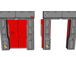 Sci fi door 11 3D Model