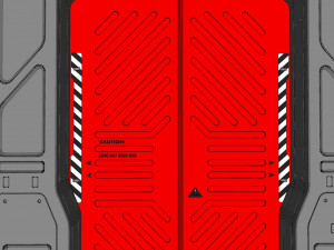 Sci fi door 11 3D Model