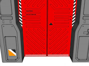 Sci fi door 11 3D Model