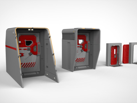 Sci fi door 12 3D मॉडल
