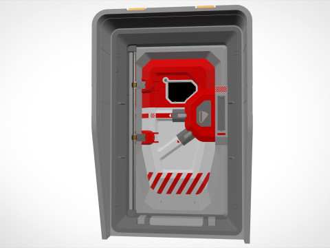 Sci fi door 12 3D मॉडल