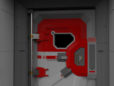 Sci fi door 12 3D Model