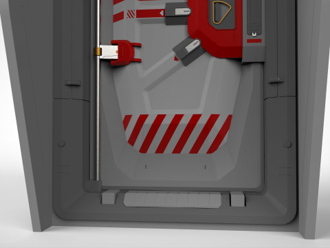 Sci fi door 12 3D मॉडल
