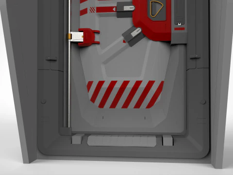 Sci fi door 12 3D Model