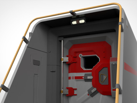 Sci fi door 12 3D मॉडल