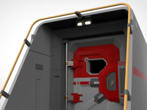 Sci fi door 12 3D Model
