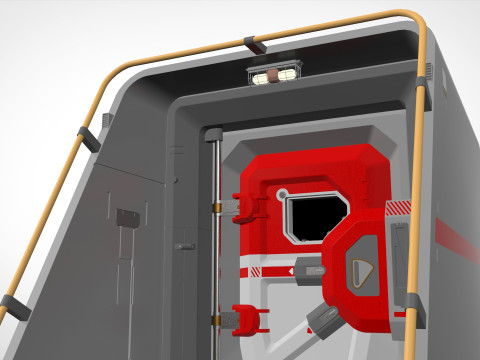Sci fi door 12 3D मॉडल