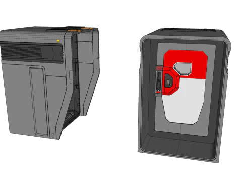 Sci fi door 12 3D Model
