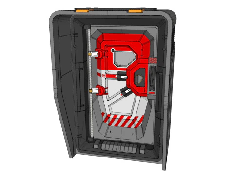Sci fi door 12 3D Model