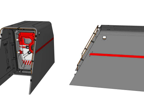 Sci fi door 12 3D Model