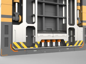 Sci fi door 13 3D Model
