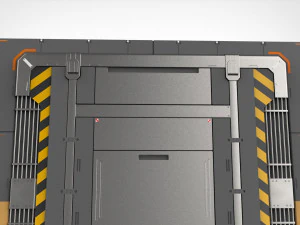 Sci fi door 13 3D Model