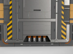 Sci fi door 13 3D Model