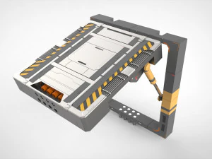Sci fi door 13 3D Model
