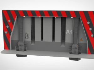 Sci-fi antinuclear gates 3D मॉडल