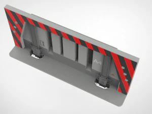 Sci-fi antinuclear gates 3D Model