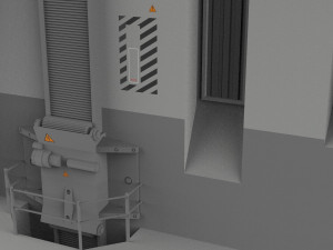 Sci-fi antinuclear gates 3D मॉडल