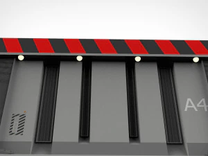 Sci-fi antinuclear gates 3D Model