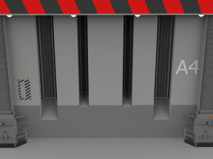 Sci-fi antinuclear gates 3D मॉडल