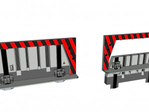 Sci-fi antinuclear gates 3D Model