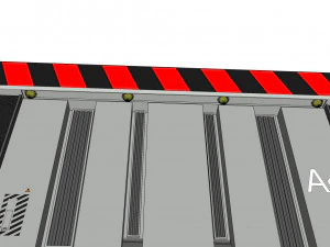 Sci-fi antinuclear gates 3D Model