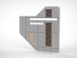 Sci-fi architecture elements collection 6 3D-Modell