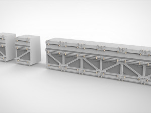 Sci-fi architecture elements collection 6 3D-Modell