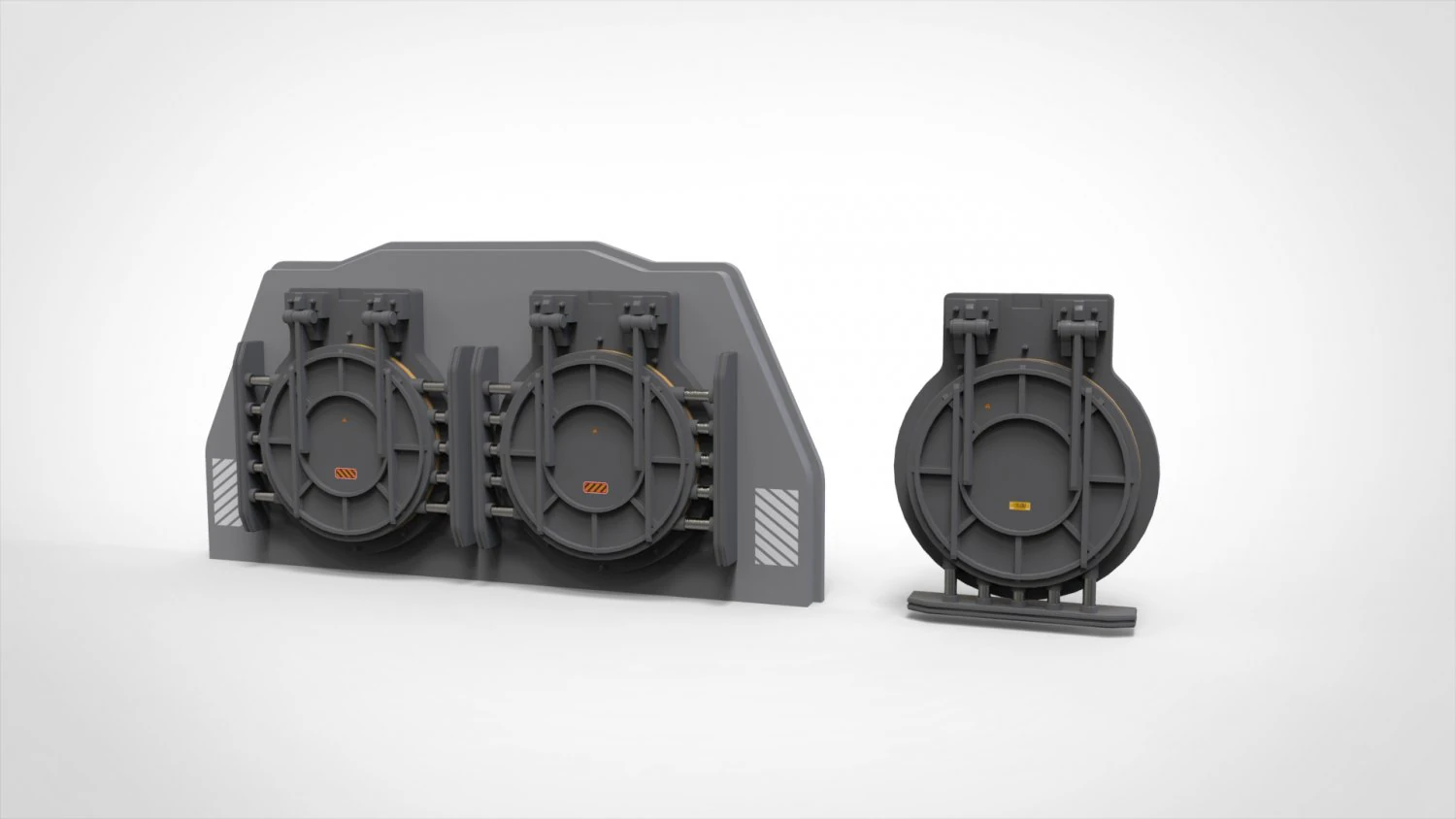 Sci fi hatch 2 3D Model .c4d .max .obj .3ds .fbx .stl .blend 