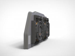 Sci fi hatch 2 3Dモデル