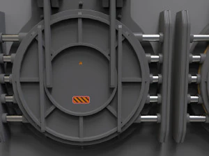 Sci fi hatch 2 3D Model