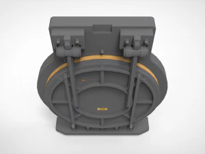 Sci fi hatch 2 3D Model