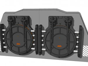 Sci fi hatch 2 3D Model
