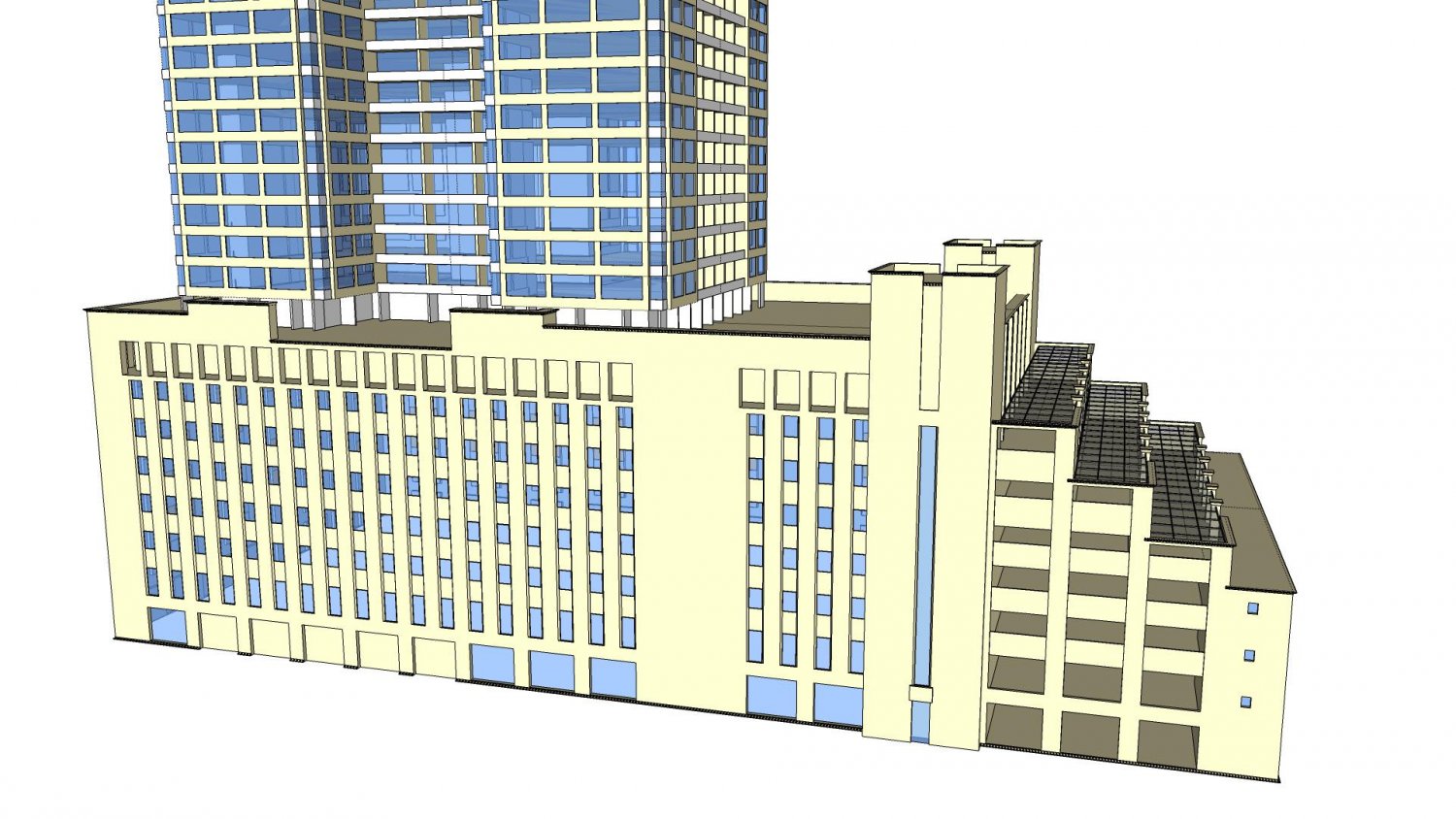 Building resources. Building 3d model.