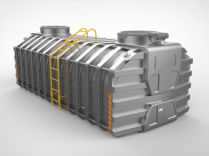 Sci fi container 1 3D मॉडल