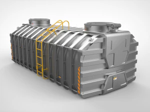 Sci fi container 1 3D Model