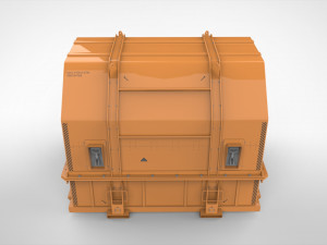 Sci fi container 1 3D मॉडल